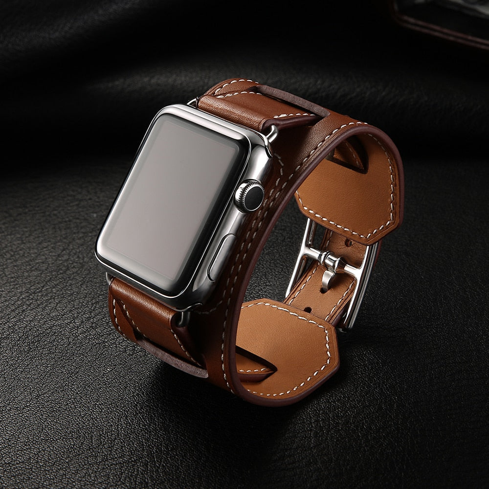 Eleganza Premium Leather Apple Watch Band