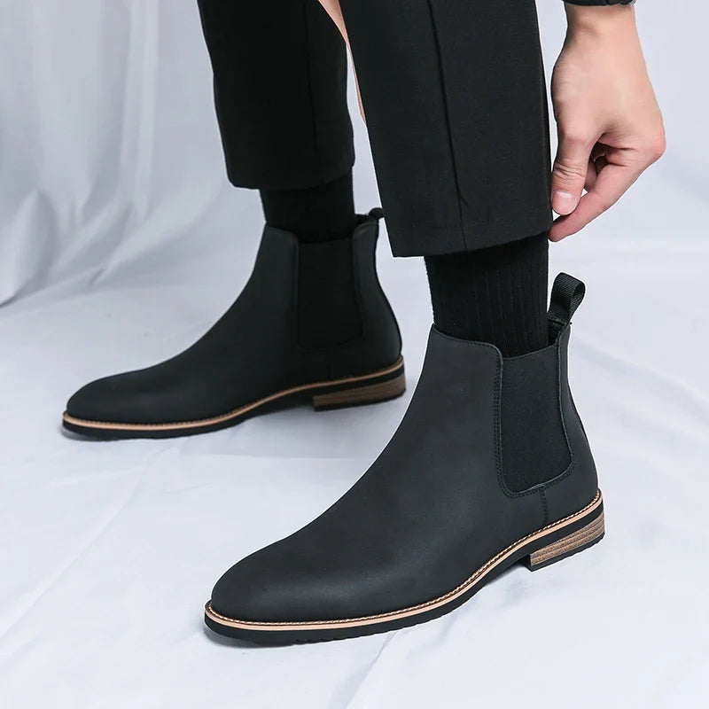 Roberto Marino Leather Chelsea Boots